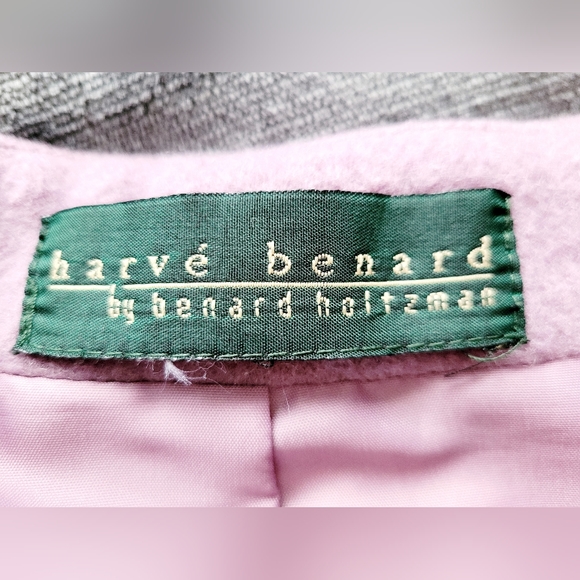 Harve Benard by Benard Holtzman Women's Wool Jacket Snap Knit Sleeve Lavender 16 - Picture 5 of 16